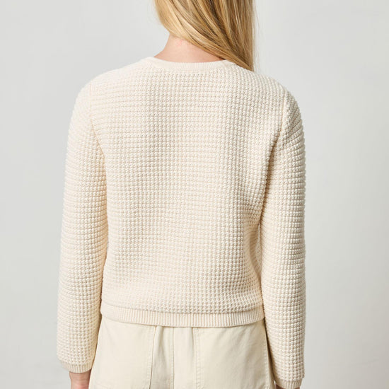 Jackie Cardigan Womens Sweater Ivory A2