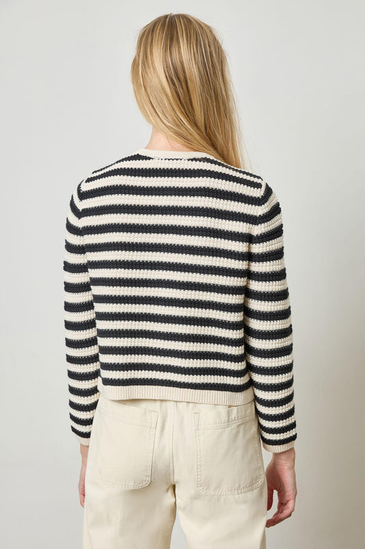 Jackie Cardigan Womens Sweater Stripe A3