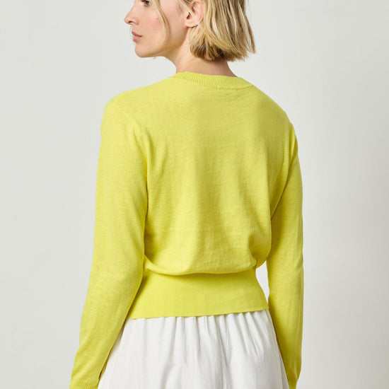 Everyday Crewneck Sweater Womens Sweater Lemon A3