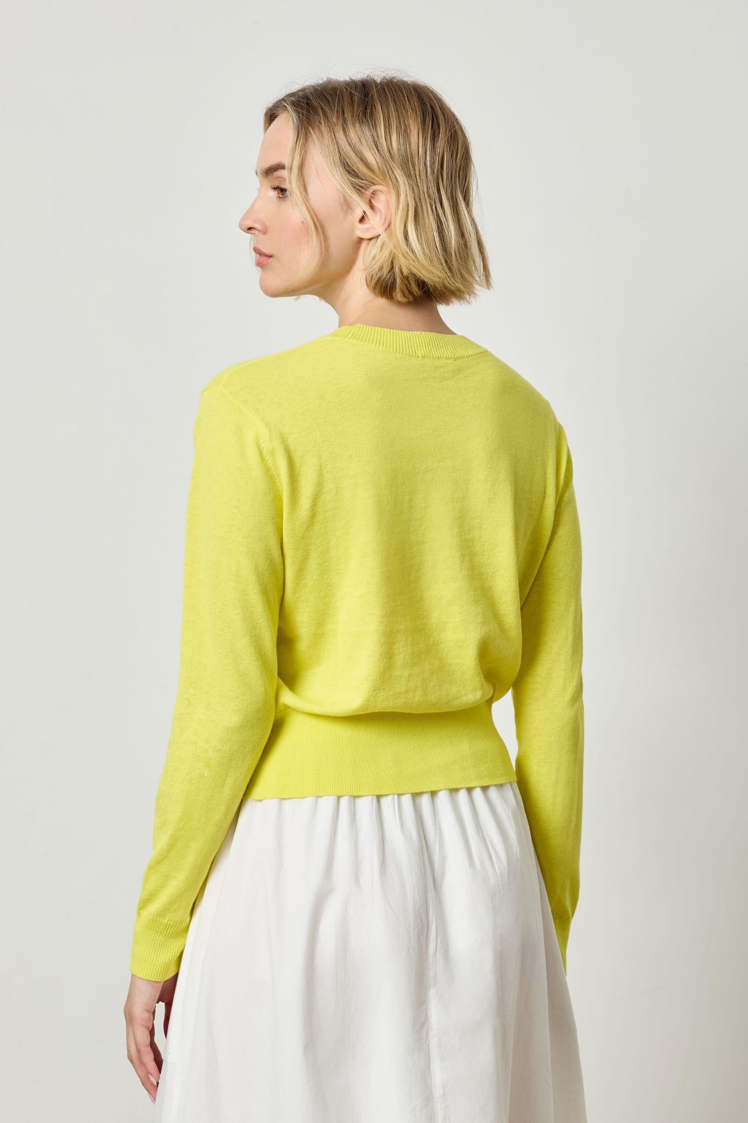 Everyday Crewneck Sweater Womens Sweater Lemon A3