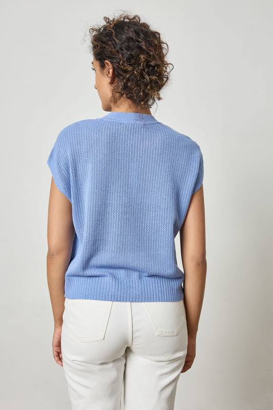 Short Sleeve Crewneck Sweater