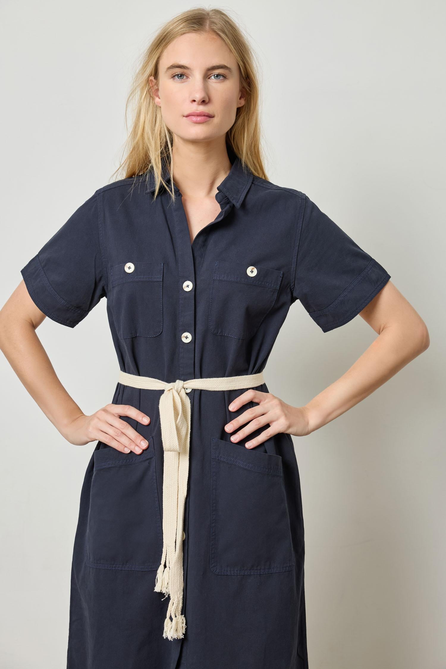 Short Sleeve Maxi Shirt Dress – Lilla P