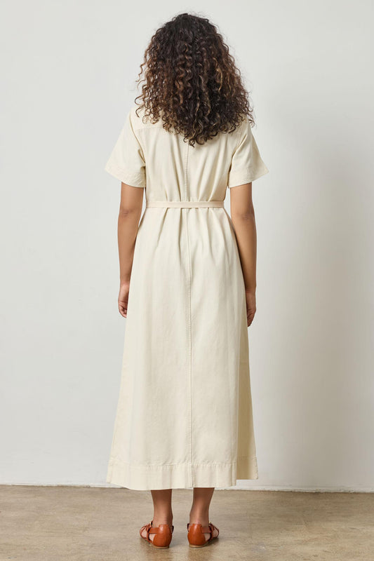 Short Sleeve Maxi Shirt Dress