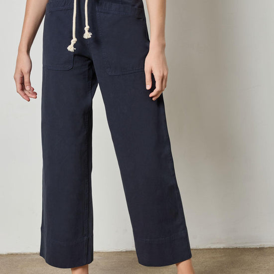 Patch Pocket Pant Womens Pant Navy A1