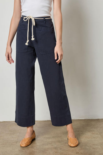 Patch Pocket Pant Womens Pant Navy A1