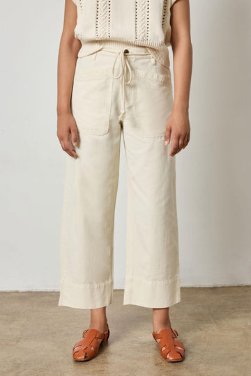 Patch Pocket Pant Womens Pant Oyster A1