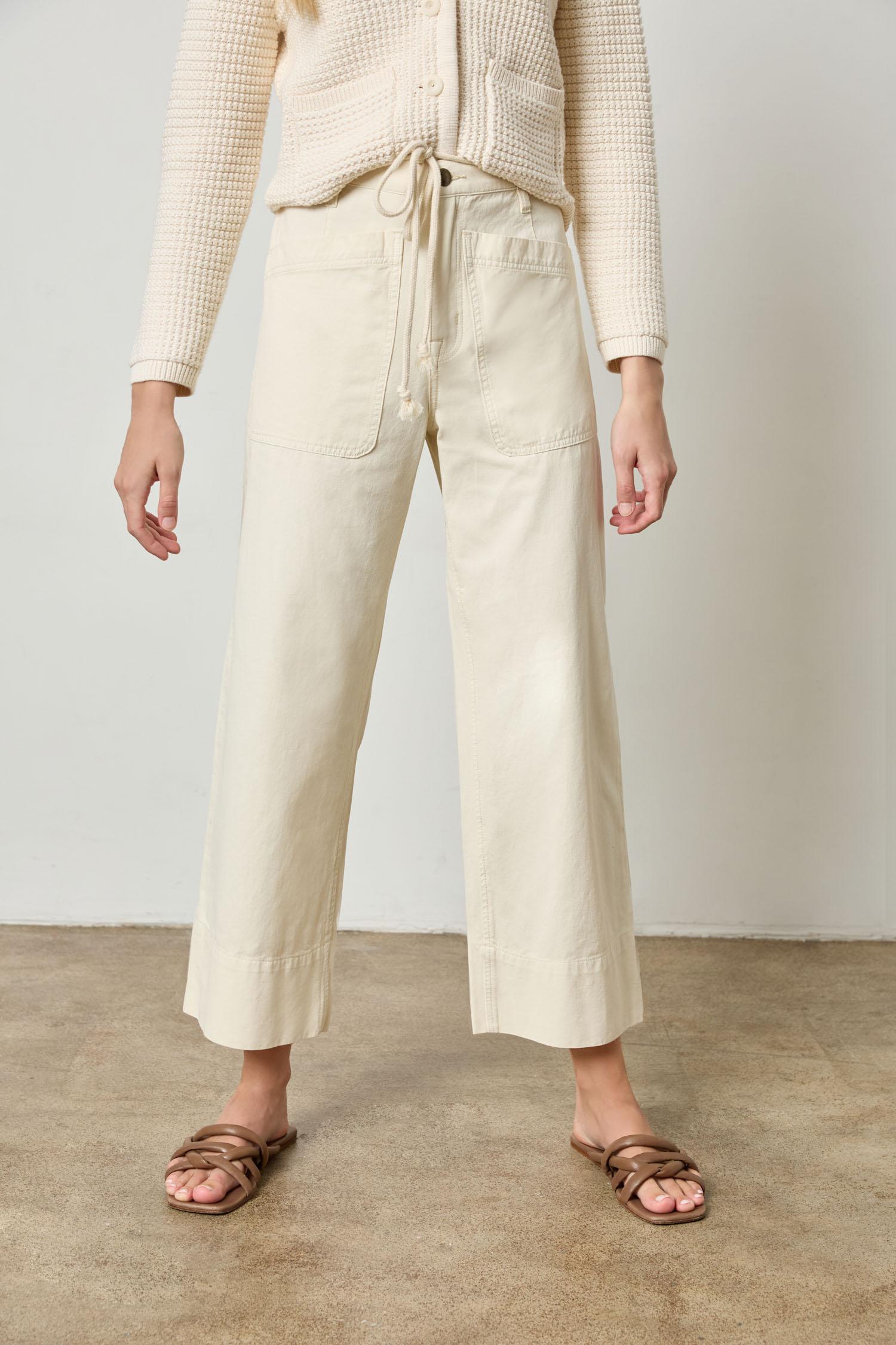 Patch Pocket Pant Womens Pant Oyster A4