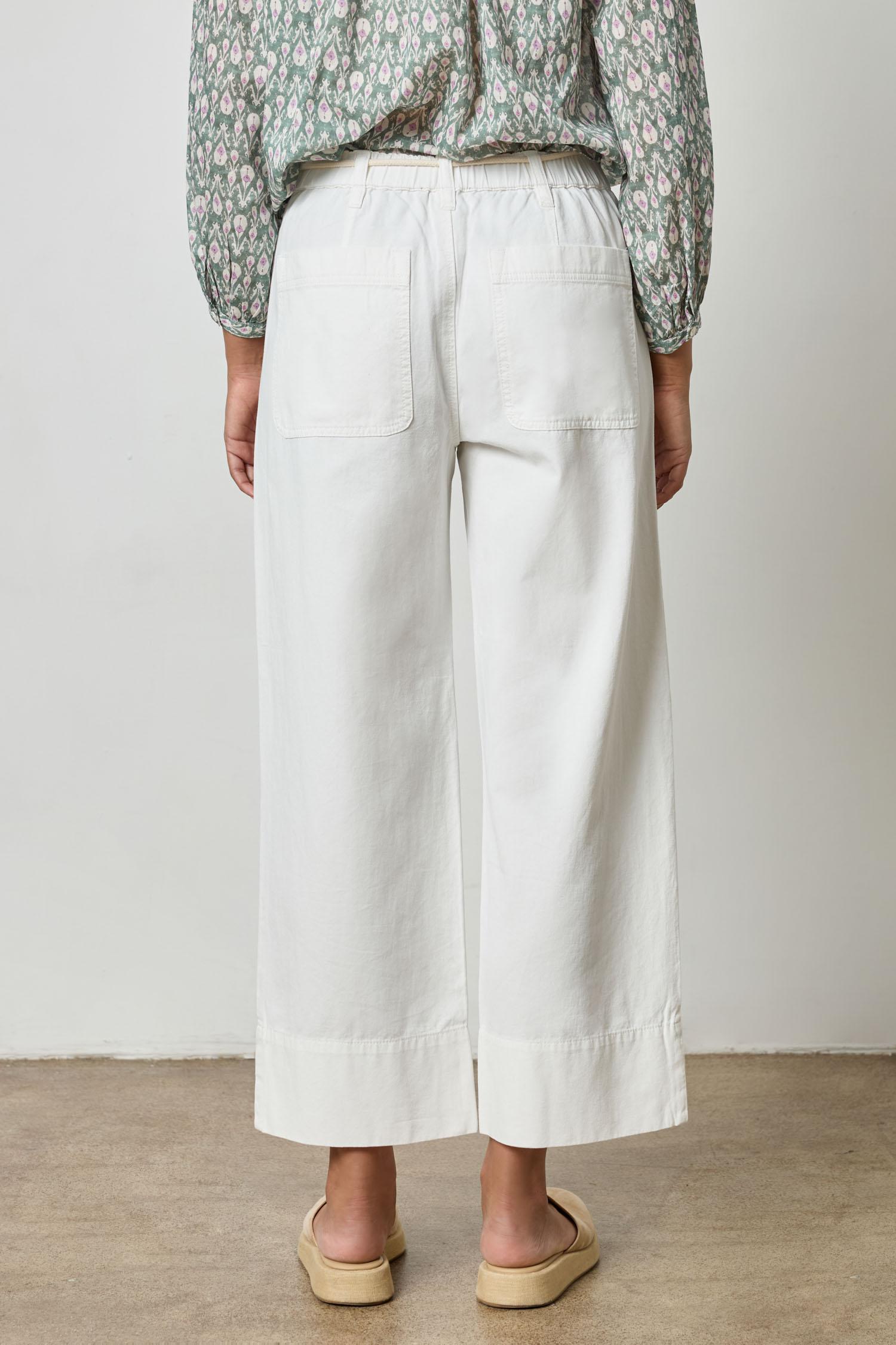 Patch Pocket Pant Womens Pant White A2