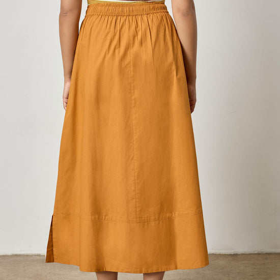 Long Poplin Skirt Womens Skirt Marmalade A3