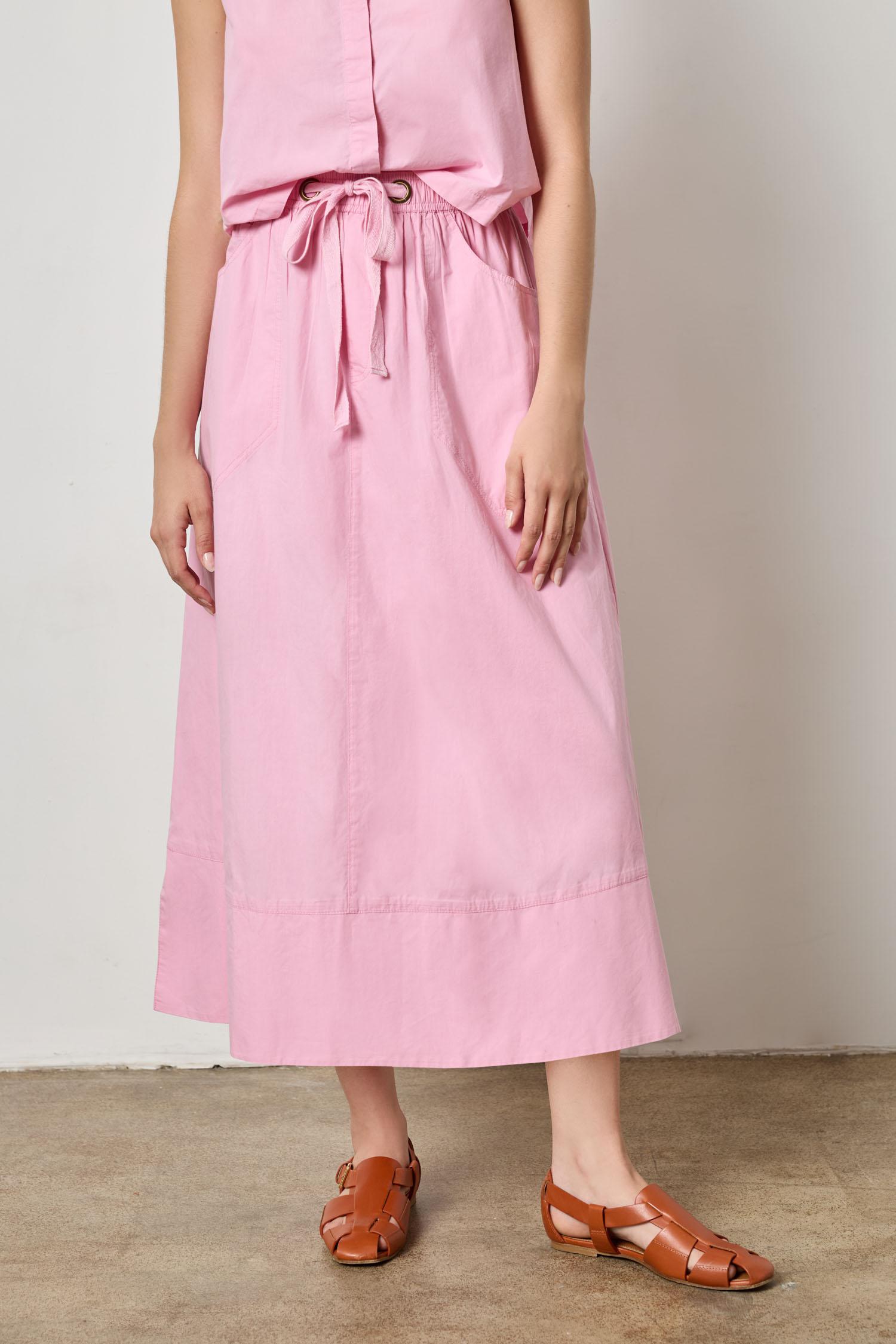 Long Poplin Skirt Womens Skirt Taffy A1