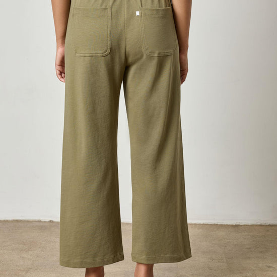 Seamed Wide Leg Pant Womens Pant Kelp A2