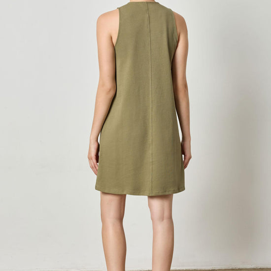 Keyhole Tank Dress Womens Dress Kelp A2