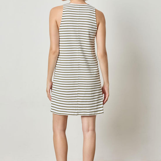 Keyhole Tank Dress Womens Dress Kelp Stripe A4