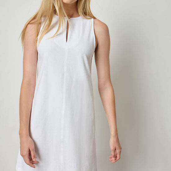 Keyhole Tank Dress Womens Dress White A1