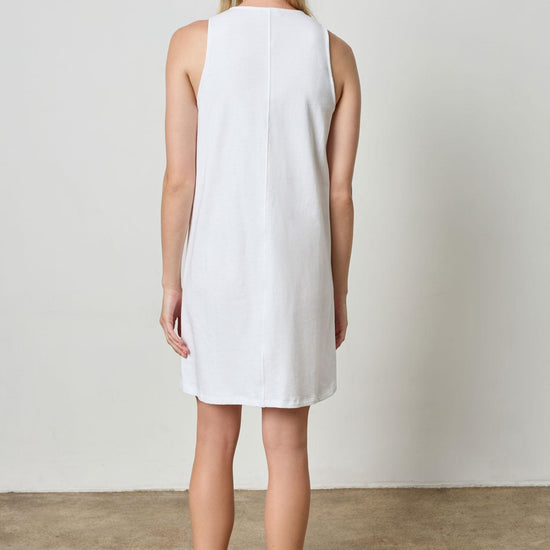 Keyhole Tank Dress Womens Dress White A2