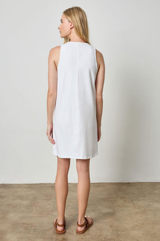 Keyhole Tank Dress Womens Dress White A2