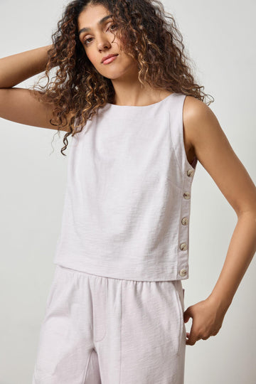 Elastic Hem Polo Womens Top Lily A1