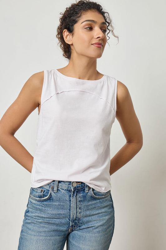 Curved Seam Tank Womens Top Lily A1