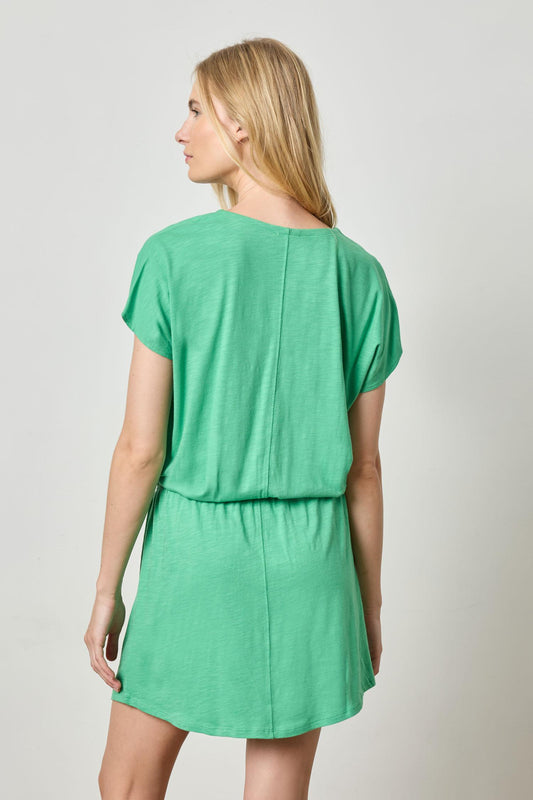 Elastic Waist V-Neck Dress Womens Dress Julep A2