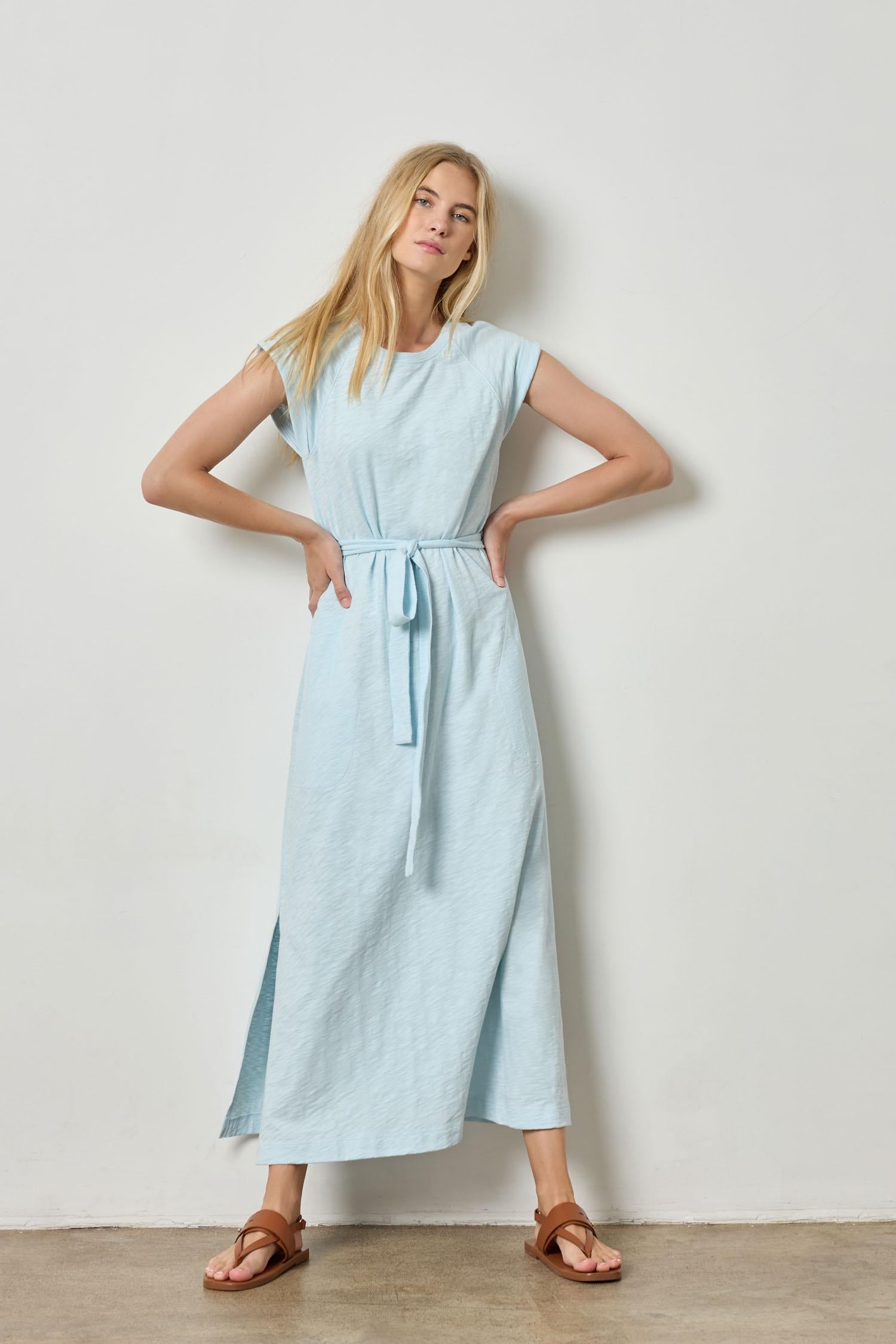 Saddle Sleeve Maxi Dress Womens Dress Spa A1