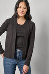 Classic Cardigan Womens Top Black A1