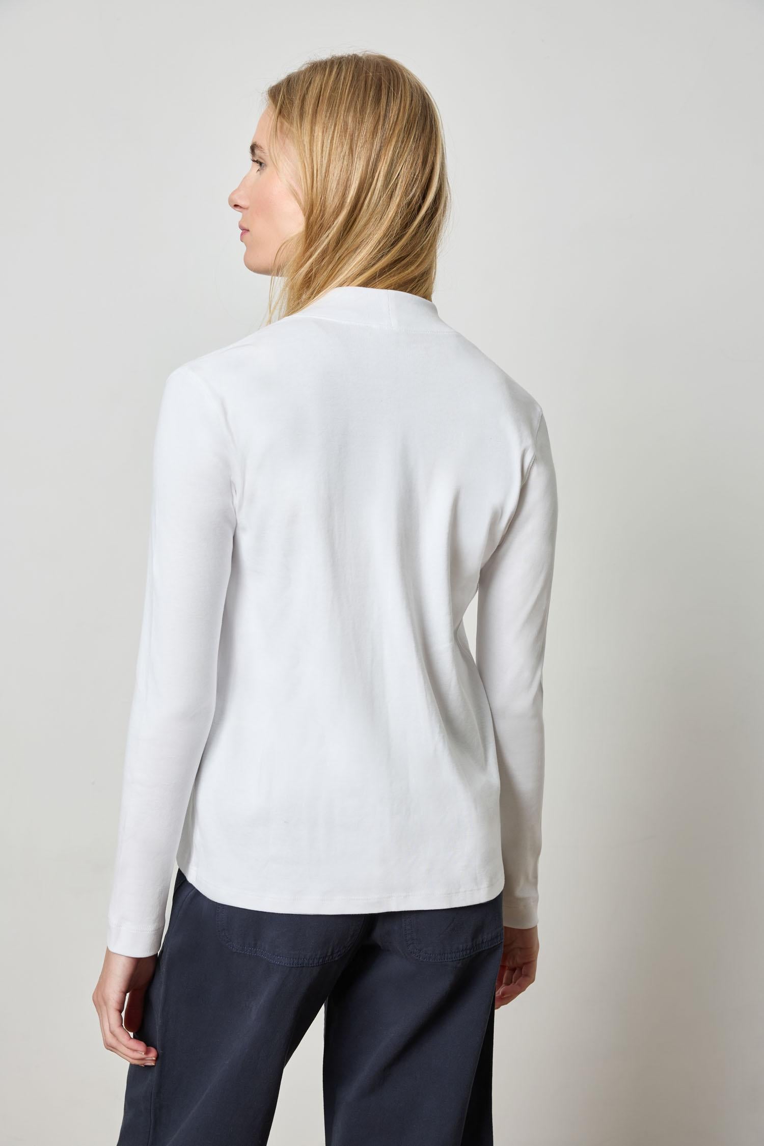 Classic Cardigan Womens Top White A2