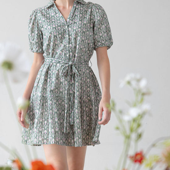 Short Sleeve Tiered Peplum Dress