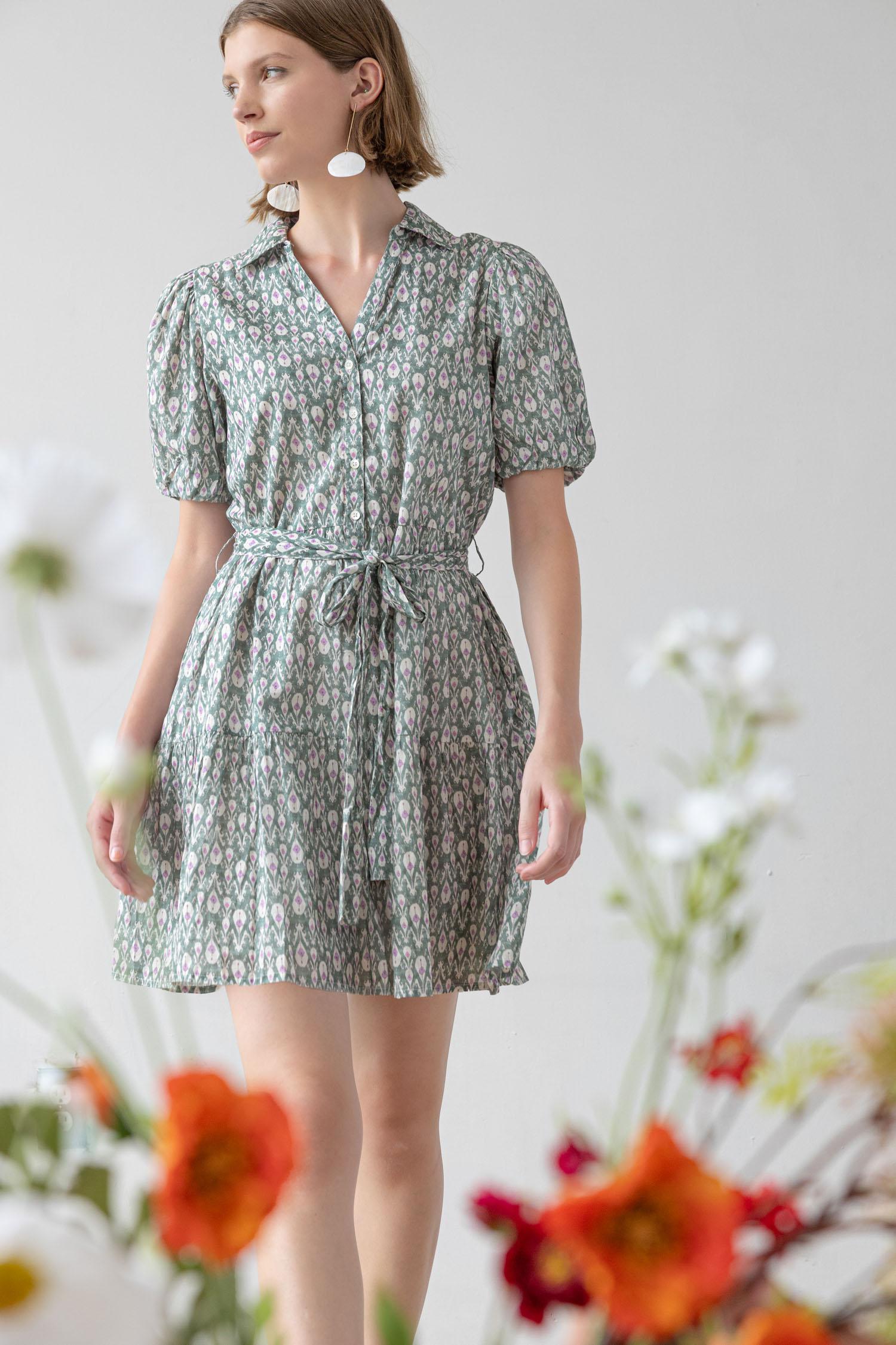 Short Sleeve Tiered Peplum Dress – Lilla P