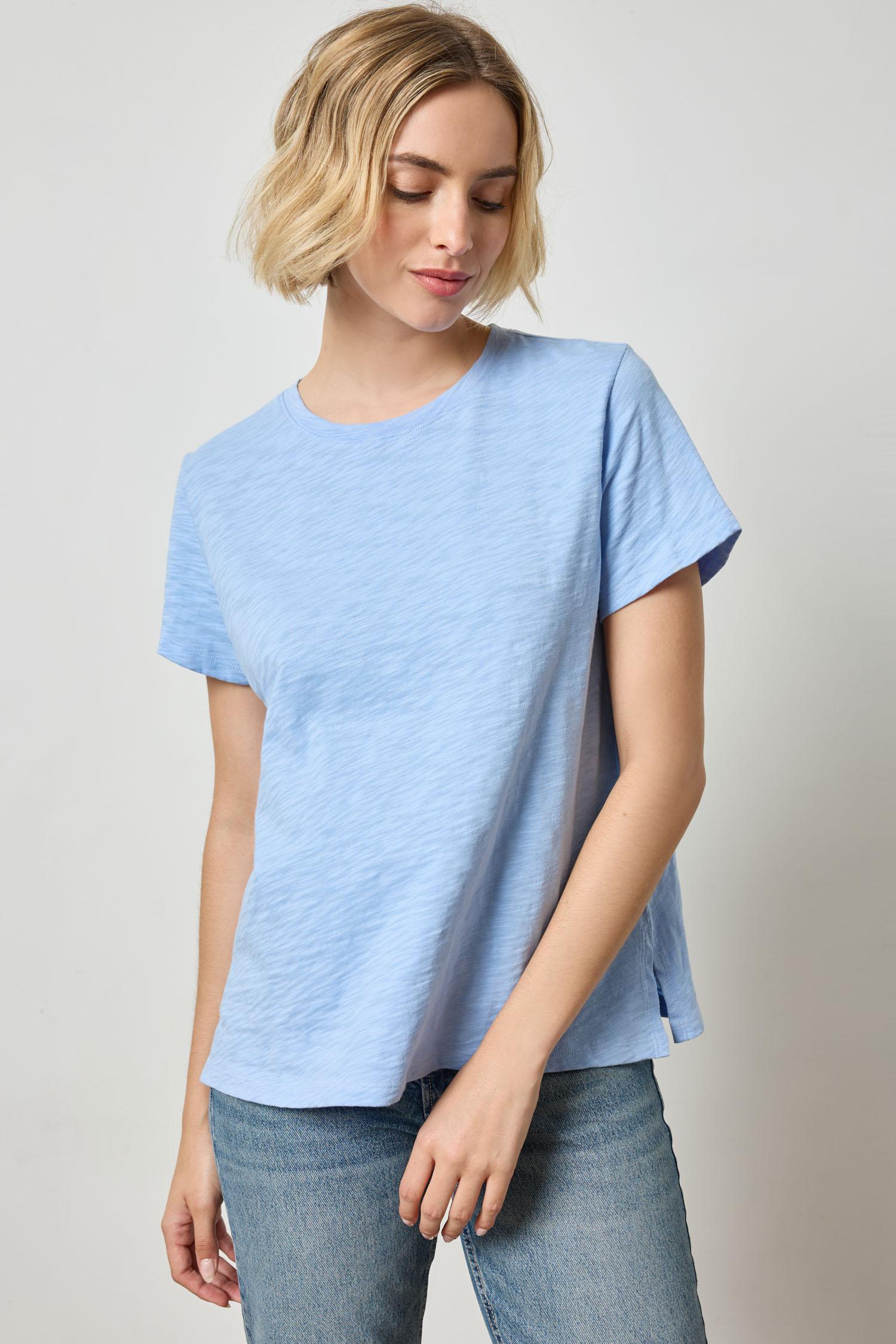 Boyfriend Tee Womens Top Cornflower A1