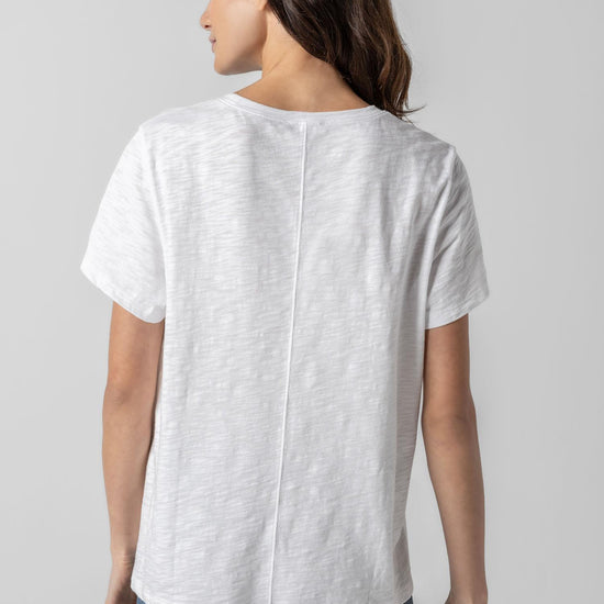 Boyfriend Tee Womens Top White A3