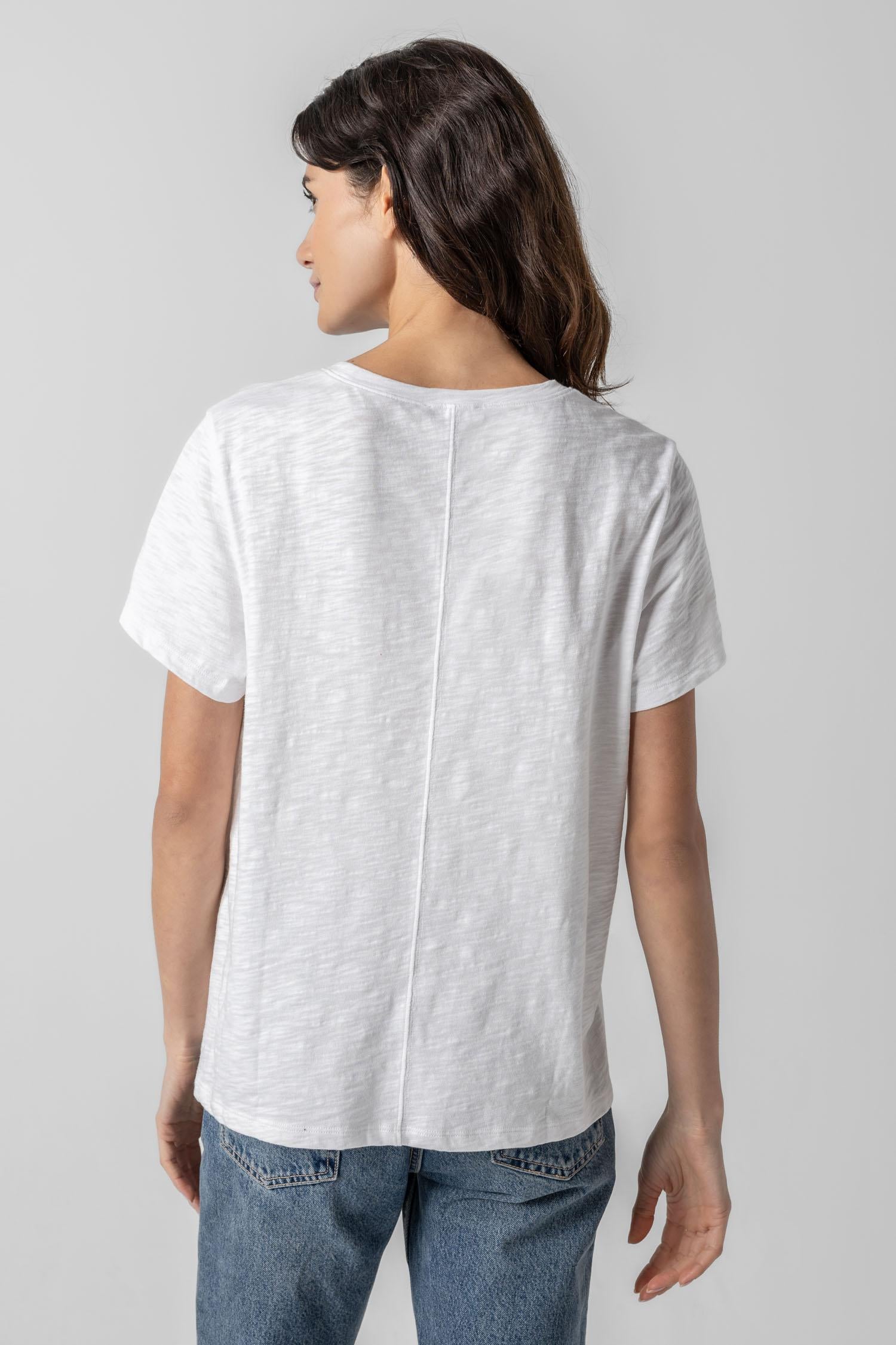 Boyfriend Tee Womens Top White A3