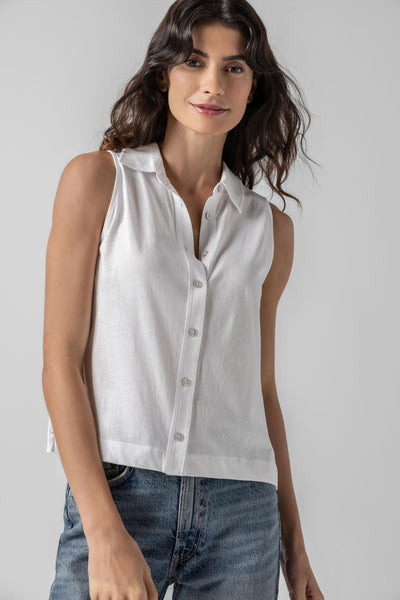 Sleeveless Button Down – Lilla P