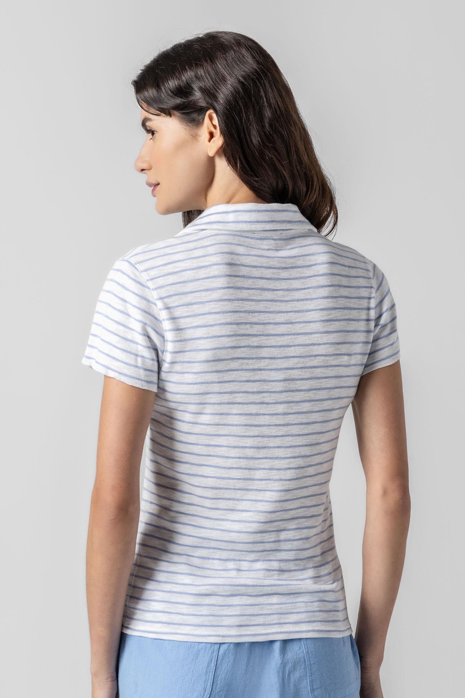 Striped Polo Tee – Lilla P