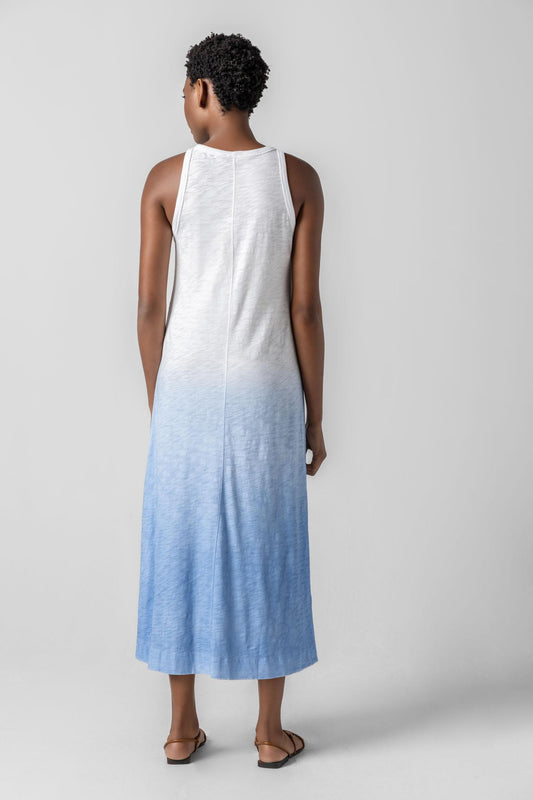 Ombre Jewel Neck Tank Dress Womens Dress Harbor Ombre A2
