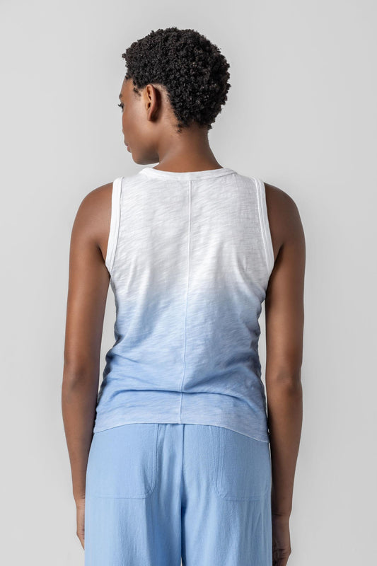 Ombre Back Seam Tank Womens Top Harbor Ombre A2