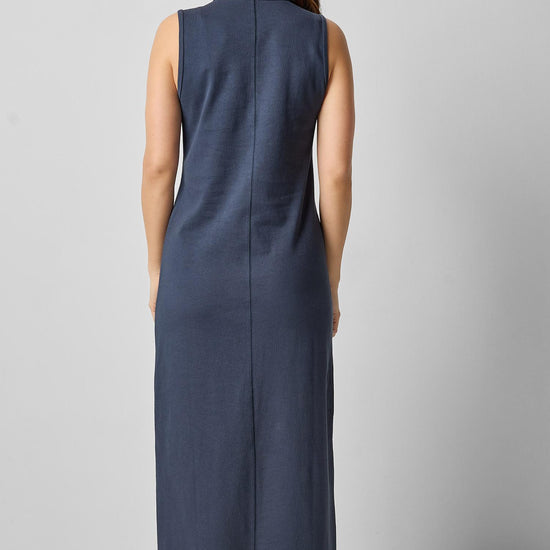 <p>Henley Maxi Dress</p> Womens Dress Dark Navy A2