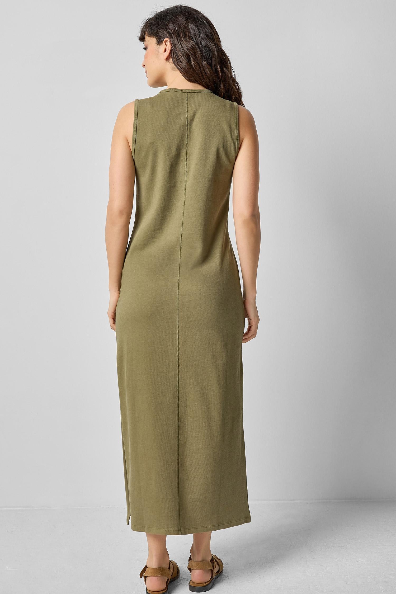 <p>Henley Maxi Dress</p> Womens Dress Kelp A2