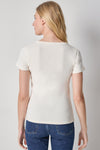 Short Sleeve V-Neck Womens Top Rope A2