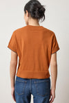 Pleated Sleeve Crewneck Sweater Womens Sweater Sierra A2