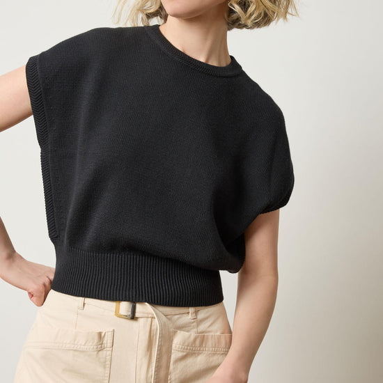 Wedge Sweater Womens Sweater Black A1