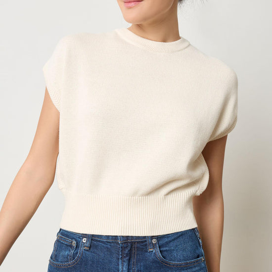 Wedge Sweater Womens Sweater Ivory A1