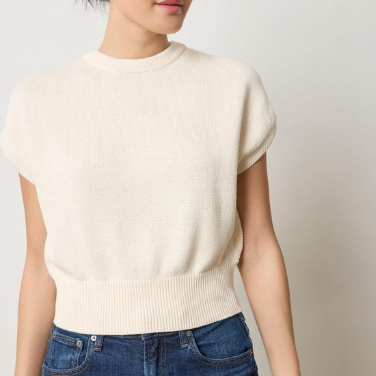 Wedge Sweater Womens Sweater Ivory A3
