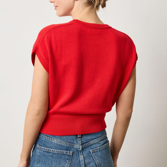 Wedge Sweater Womens Sweater Scarlet A2