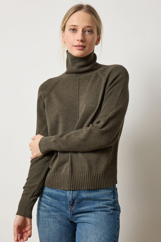 Relaxed Turtleneck Sweater Womens Sweater Fir A1