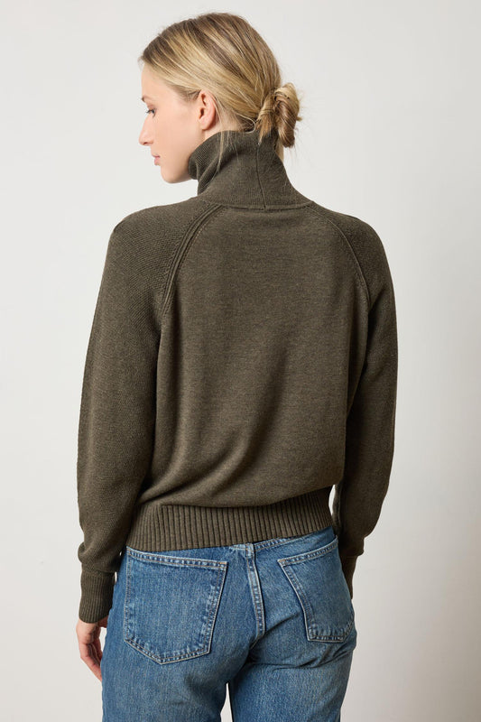 Relaxed Turtleneck Sweater Womens Sweater Fir A2