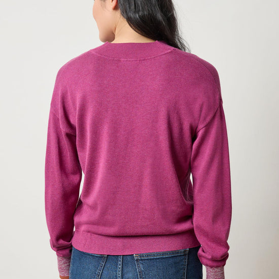 V-Neck Pullover Sweater Womens Sweater Dahlia A2