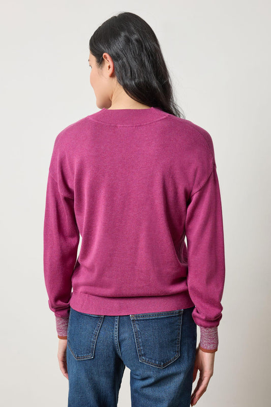 V-Neck Pullover Sweater Womens Sweater Dahlia A2