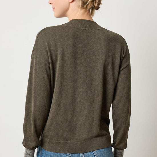 V-Neck Pullover Sweater Womens Sweater Fir A2