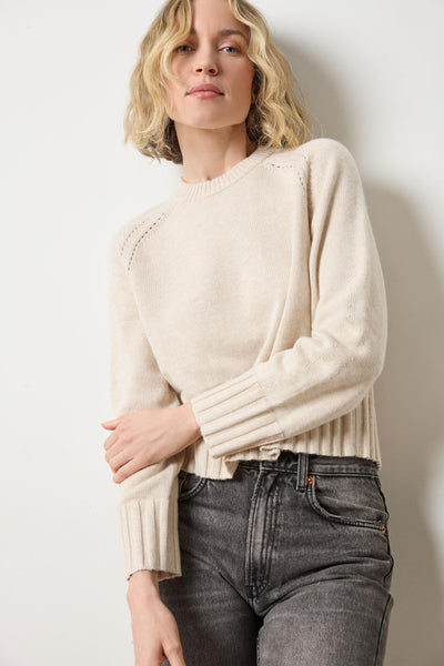 (取寄) リラ P レディース エブリデイ クルーネック セーター Lilla P women Everyday Crewneck Sweater Barley Saddle Sleeve Crewneck Sweater – Lilla P