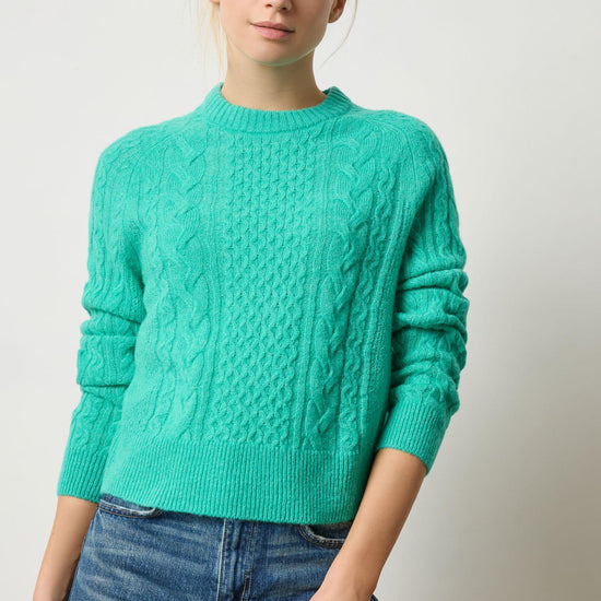 Mixed Stitch Pullover Womens Sweater Cascade A1